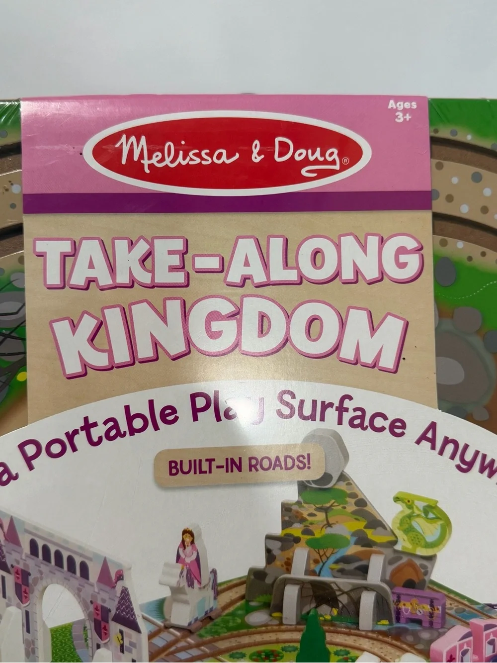 Melissa & Doug Take-Along Kingdom Playset - Pink, Green, Purple